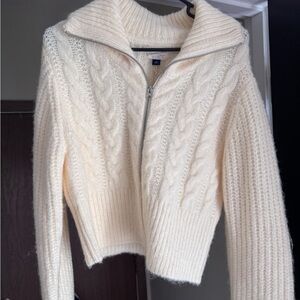 Universal Thread Cream Cable Knit Turtleneck Sweater